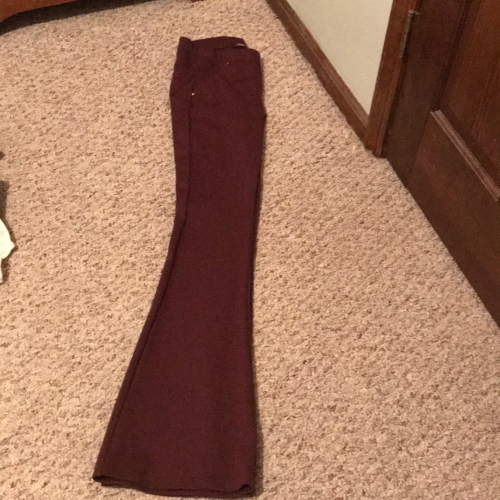 Maroon bell bottoms